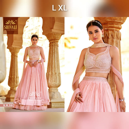 Shivali - baby pink Lehenga