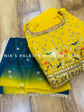 Niks collection: yellow pleated anarkali