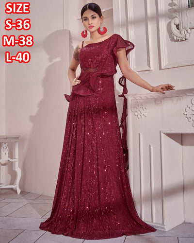 Sequins Readymade gown