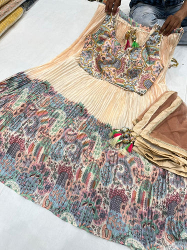 Paisley floral Lehenga