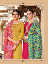 Mashoo collection - viscose suit with bandhani dupatta