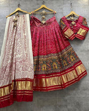 Bandhani satin Lehenga choli