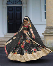 Floral and sequins Lehenga