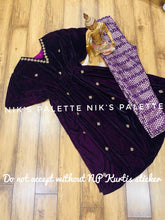 Niks collection: purple velvet kaftaan