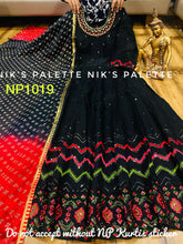 Niks collection: Black anarkali with sequins