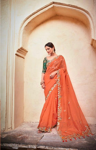 Ari Sarees - Orange
