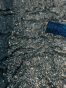 Celebrity style silver sequinned sarees - lots of colours