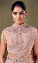 Ready to wear imported metallic saree