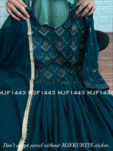 Bottle green anarkali