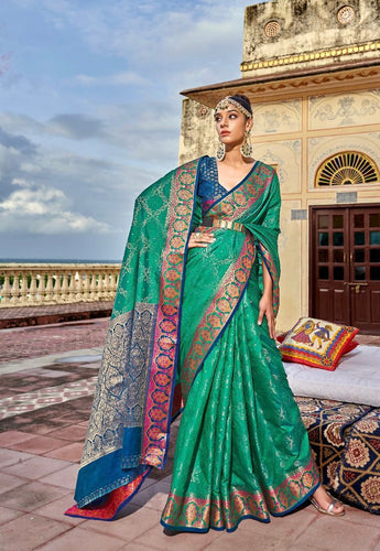 Soft patola silk weaving saree