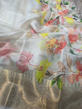 Pichwai print saree - pastel colours