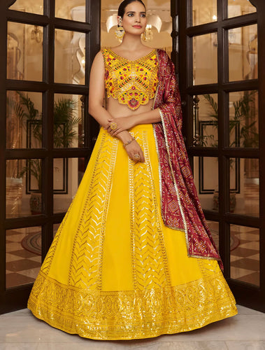 Misha collection vol 2 - yellow designer Lehenga