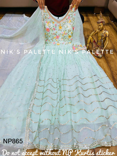 Niks collection: sky blue organza