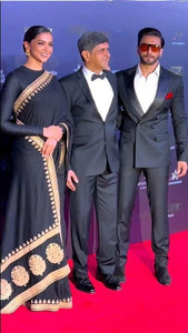 Deepika Padukone inspired black saree
