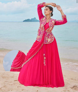 Dazzling drape collection - ready to wear gown with koti