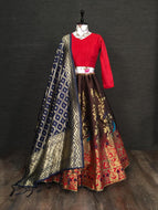 Peacock design banarasi lehengas