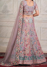 Lilac with multi pastel coloured Lehenga