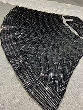 Black chine sequins Lehenga