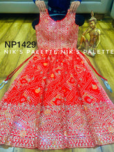 NIKS collection - Red bandhani Nayra cut style