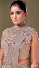 Ready to wear imported metallic saree