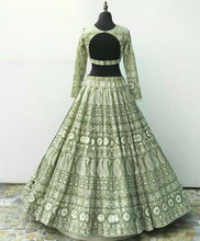 Serena - pistachio green Lehenga