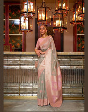 Ariya sarees - Pure linen weaving saree