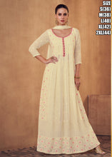 Janisha - readymade nayra cut off white anarkali