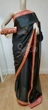 Black and red saree