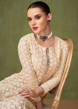 Off white readymade gown