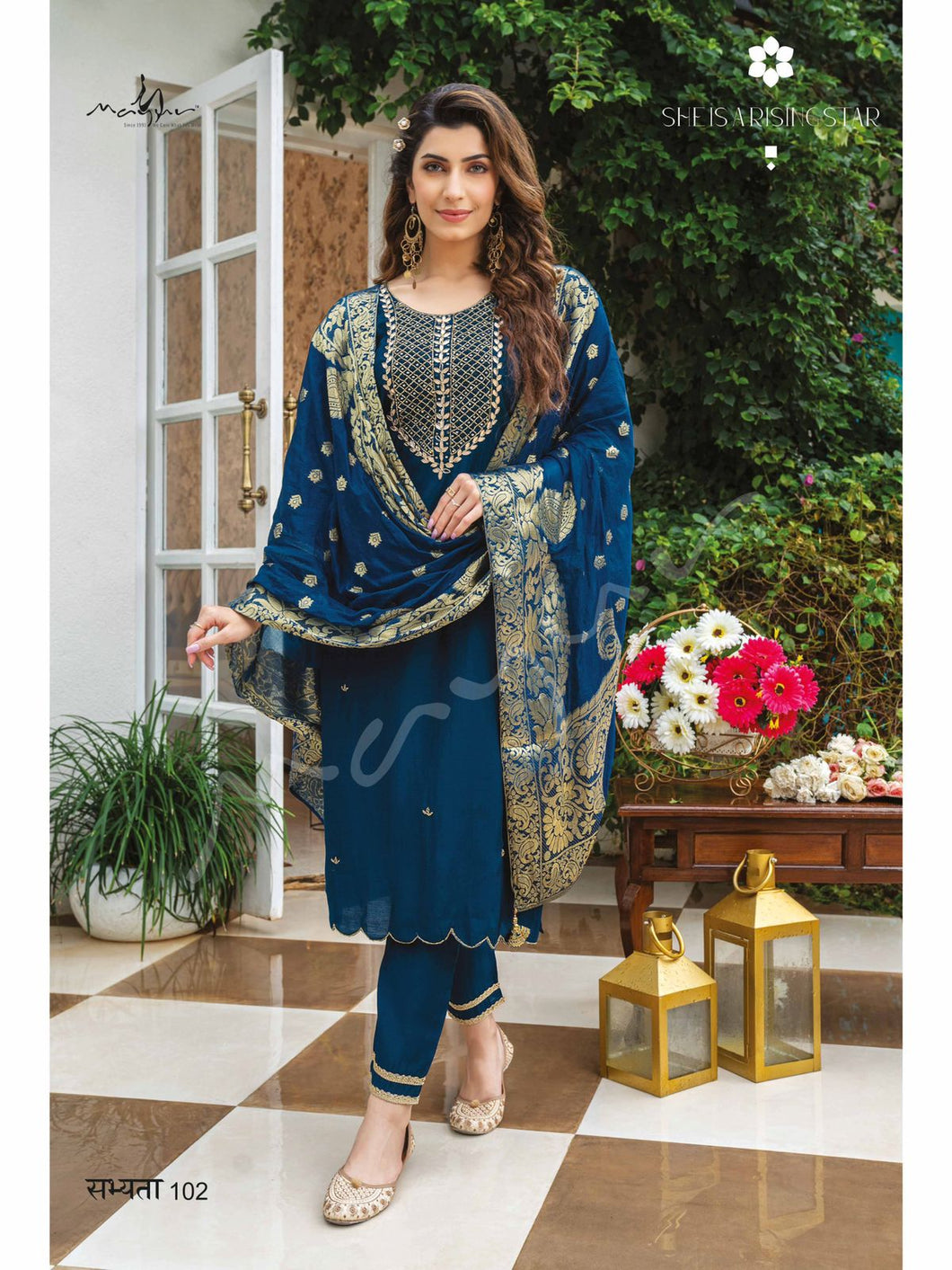 Safa - silk suits with banarasi dupatta (also in plus size)
