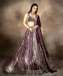 Swoosh collection: sequinned lehengas