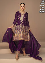 Janisha - readymade fusion style long top in aubergine