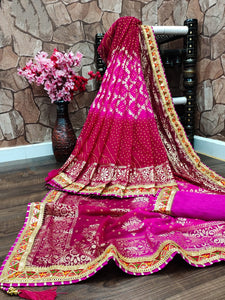 Bandhani georgette sarees