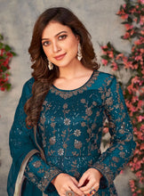 Floral net gowns pants style