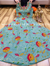 Niks collection: Blue floral and bandhani