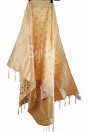 Pale yellow banarasi dupatta