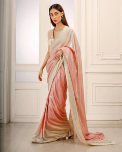 Bollywood shaded sequins saree