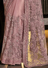 Swarovski designer saree collection: Peanut pink net saree