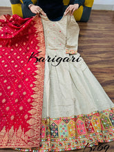Karigari collection: stone silk anarkali