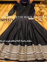 Niks collection - Sabyasachi style, black anarkali also plus size
