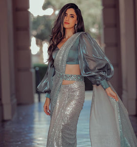 Classy partywear saree