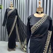 Deepika Padukone inspired black saree