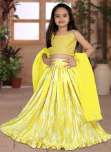 Kids (Girls) readymade yellow sequins Lehenga