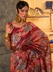 Kaazi silk floral saree