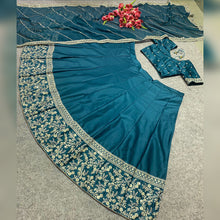 Swati Manish inspired rama silk Lehenga