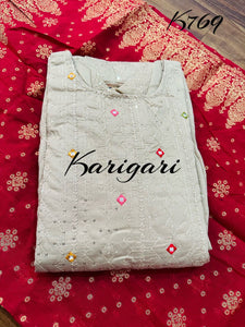 Karigari collection: stone silk anarkali