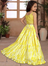 Kids (Girls) readymade yellow sequins Lehenga