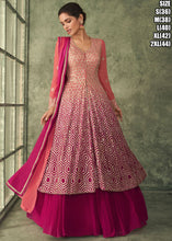 Janisha - peach shaded ready to wear gown