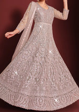 Safeena vol 3 - dusty pink anarkali