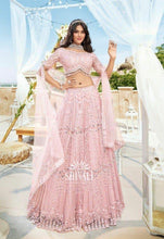 Boutique collection - blush pink mirror work Lehenga